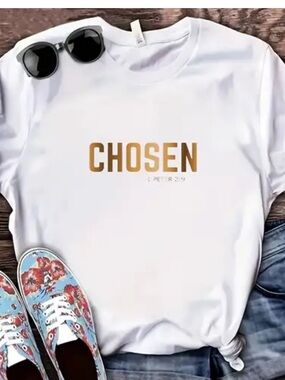 Temu Christian chosen T-shirt new Christian XL